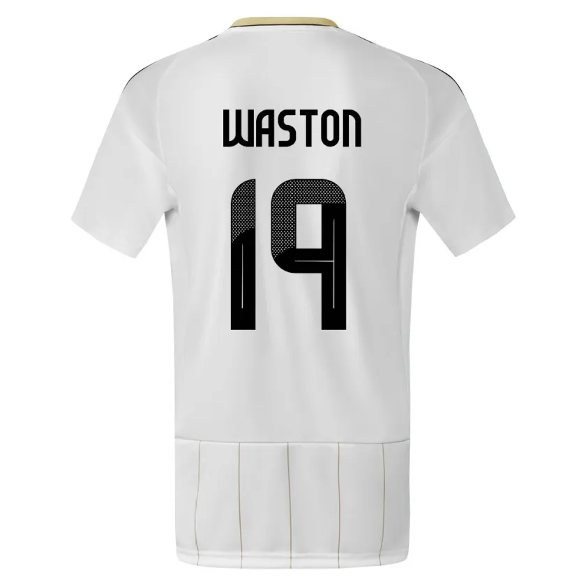 Danxen Kinderen Costa Rica Kendall Waston #19 Wit Uitshirt Uittenue 24-26 T-Shirt