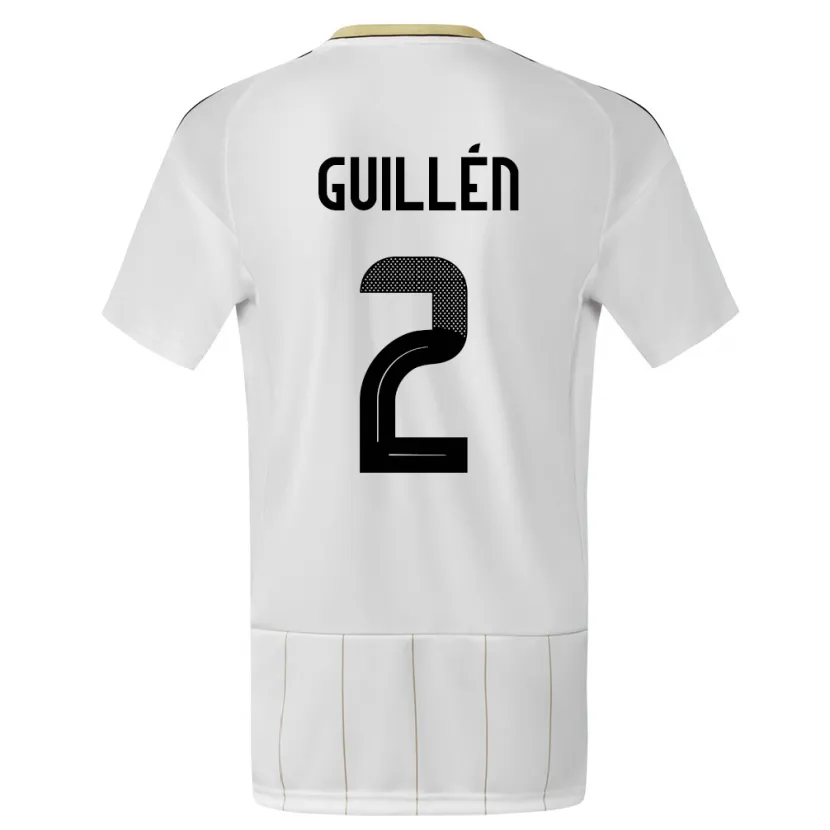 Danxen Kinderen Costa Rica Gabriela Guillen #2 Wit Uitshirt Uittenue 24-26 T-Shirt