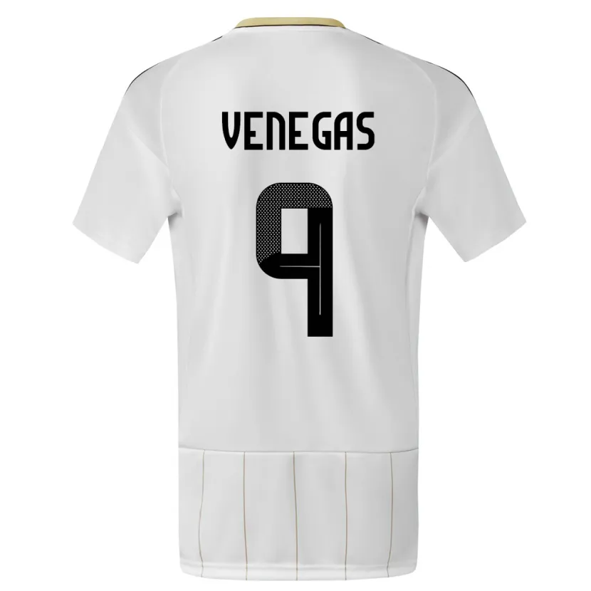 Danxen Kinderen Costa Rica Carolina Venegas #9 Wit Uitshirt Uittenue 24-26 T-Shirt