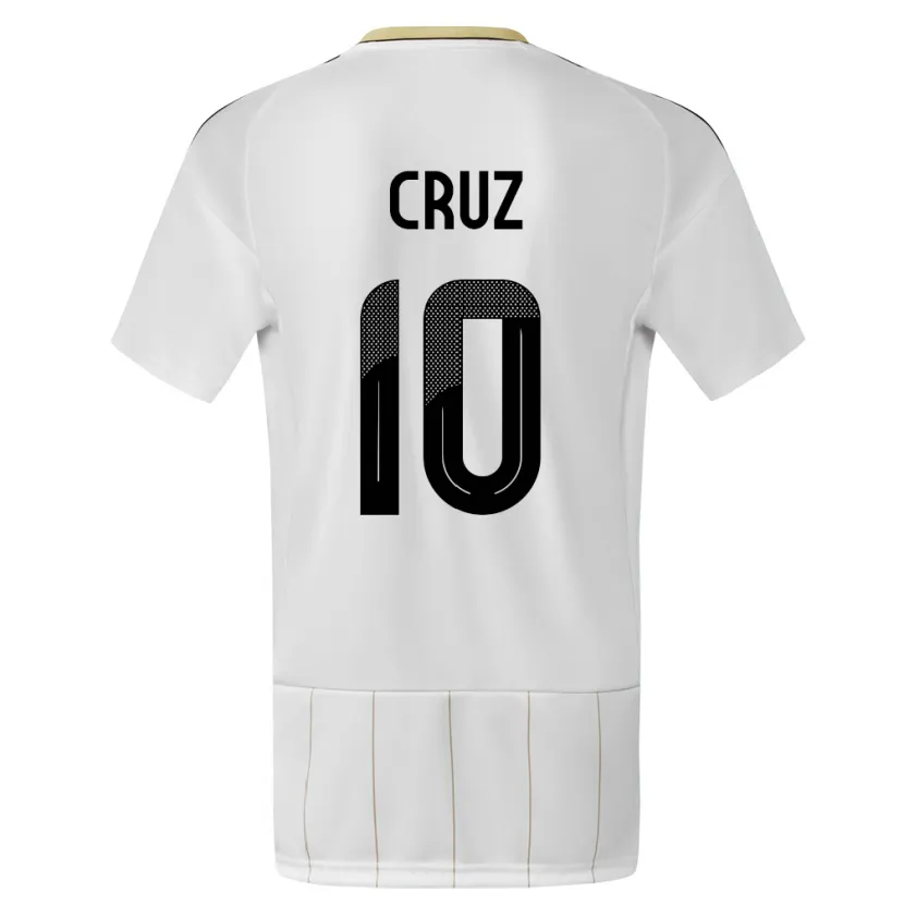 Danxen Kinderen Costa Rica Shirley Cruz #10 Wit Uitshirt Uittenue 24-26 T-Shirt