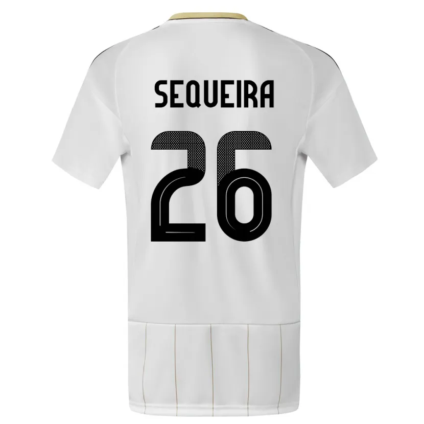 Danxen Kinderen Costa Rica Douglas Sequeira #26 Wit Uitshirt Uittenue 24-26 T-Shirt