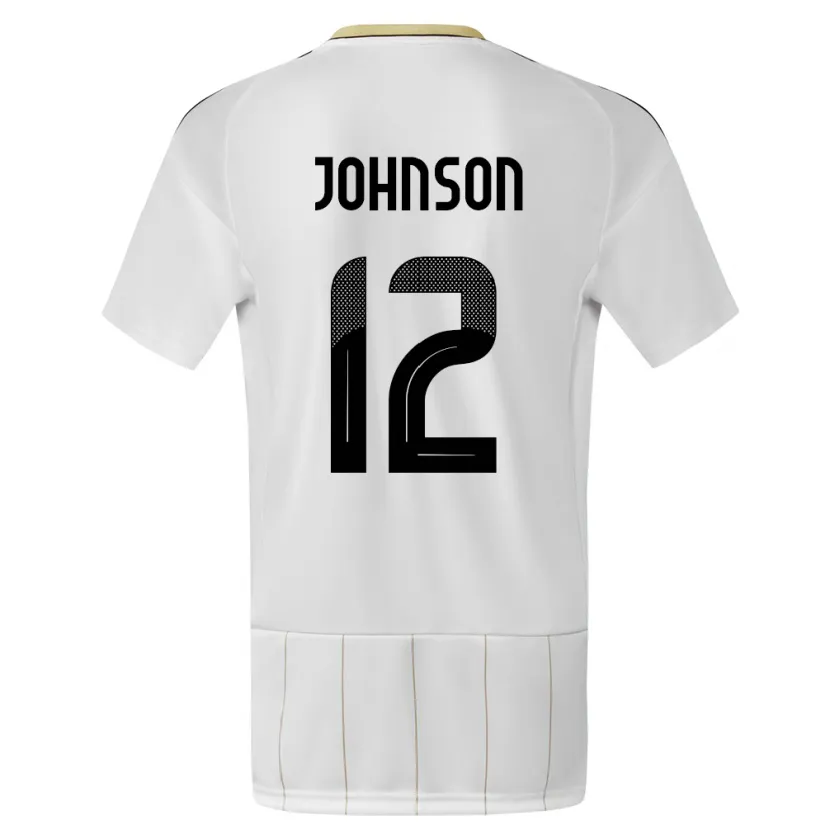 Danxen Kinderen Costa Rica Shawn Johnson #12 Wit Uitshirt Uittenue 24-26 T-Shirt