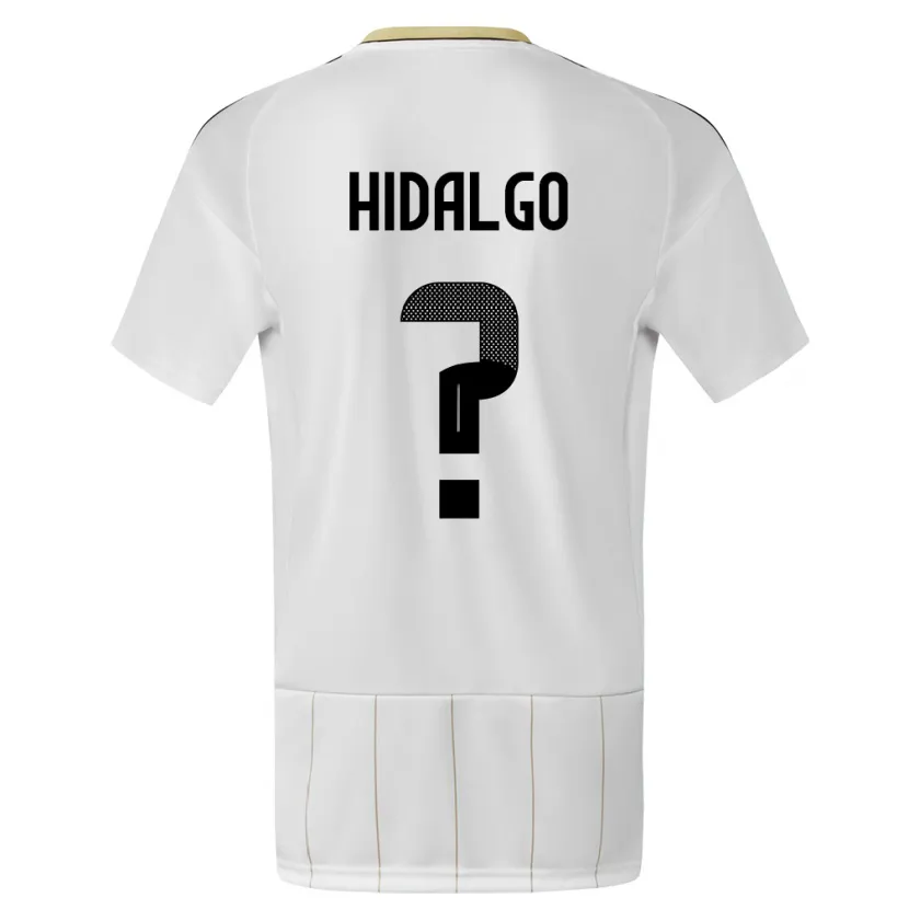 Danxen Kinderen Costa Rica Pablo Hidalgo #0 Wit Uitshirt Uittenue 24-26 T-Shirt