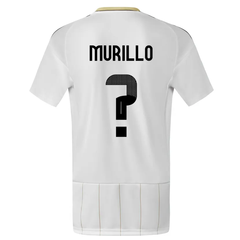 Danxen Kinderen Costa Rica Isaac Murillo #0 Wit Uitshirt Uittenue 24-26 T-Shirt