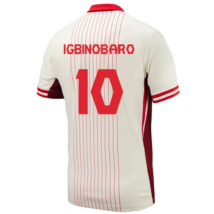 Danxen Kinderen Canada Philip Igbinobaro #10 Wit Uitshirt Uittenue 24-26 T-Shirt