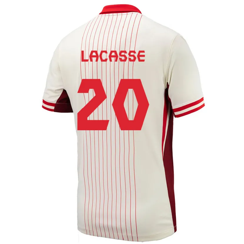 Danxen Kinderen Canada Cloé Lacasse #20 Wit Uitshirt Uittenue 24-26 T-Shirt