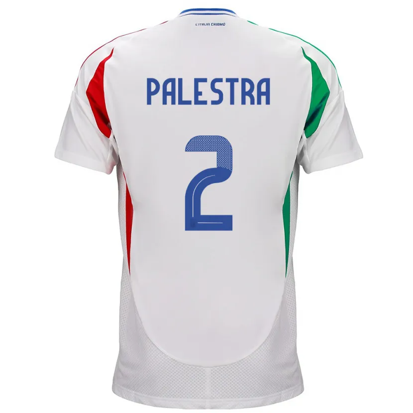 Danxen Kinderen Italië Marco Palestra #2 Wit Uitshirt Uittenue 24-26 T-Shirt