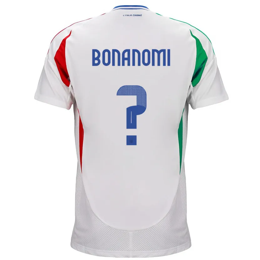 Danxen Kinderen Italië Andrea Bonanomi #0 Wit Uitshirt Uittenue 24-26 T-Shirt