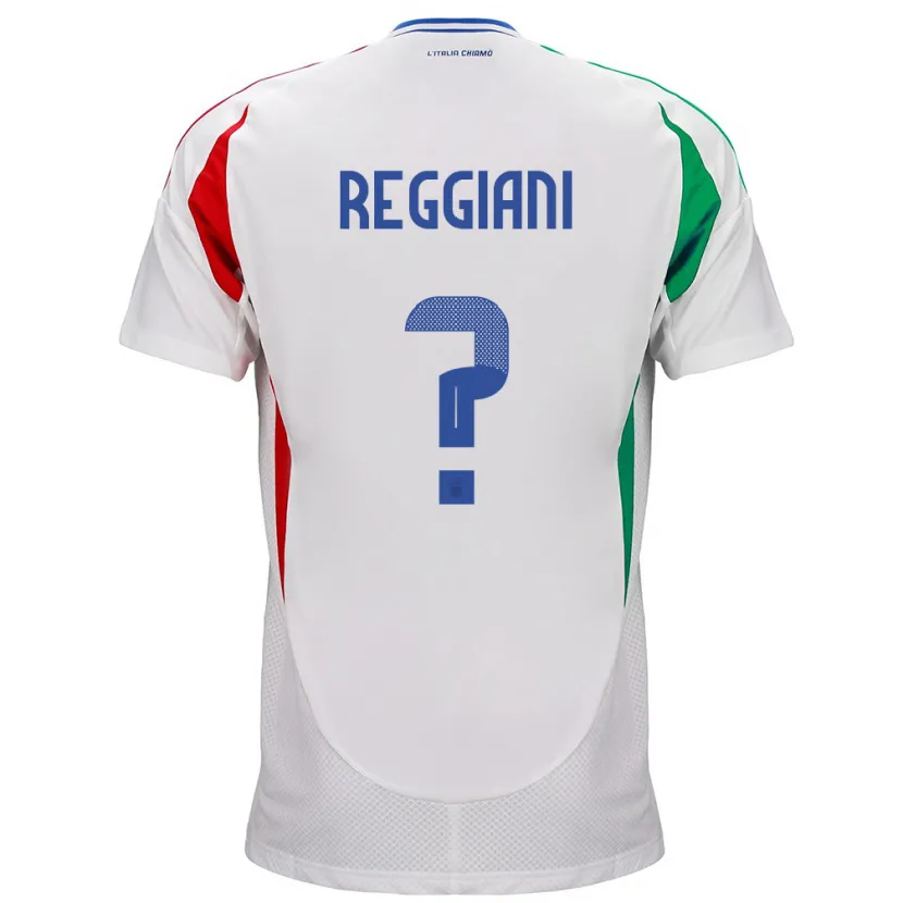 Danxen Kinderen Italië Luca Reggiani #0 Wit Uitshirt Uittenue 24-26 T-Shirt