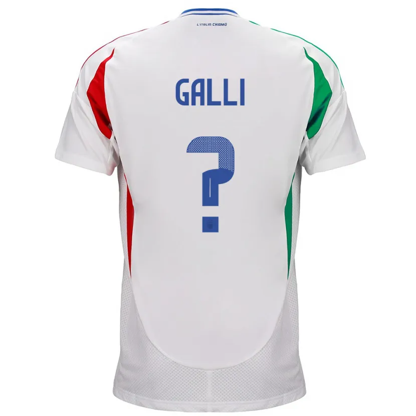 Danxen Kinderen Italië Aurora Galli #0 Wit Uitshirt Uittenue 24-26 T-Shirt