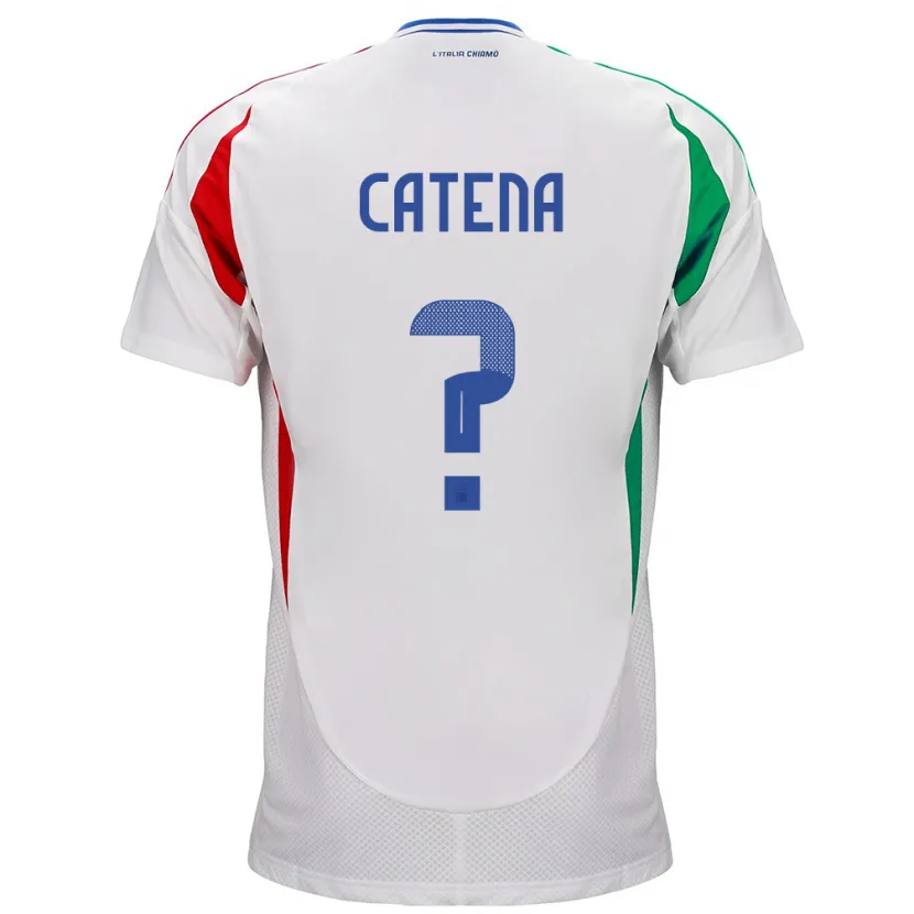 Danxen Kinderen Italië Michela Catena #0 Wit Uitshirt Uittenue 24-26 T-Shirt