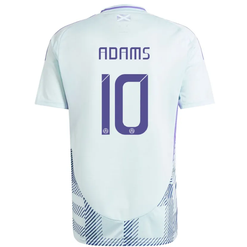 Danxen Kinderen Schotland Ché Adams #10 Licht Mintblauw Uitshirt Uittenue 24-26 T-Shirt