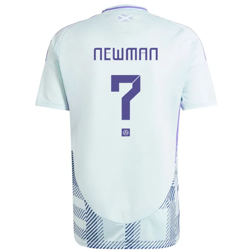 Danxen Kinderen Schotland Jack Newman #0 Licht Mintblauw Uitshirt Uittenue 24-26 T-Shirt