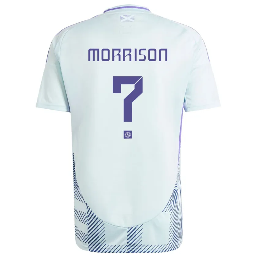 Danxen Kinderen Schotland Liam Morrison #0 Licht Mintblauw Uitshirt Uittenue 24-26 T-Shirt