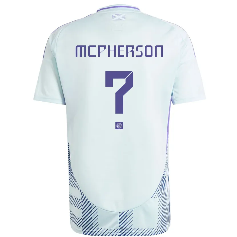 Danxen Kinderen Schotland Ben Mcpherson #0 Licht Mintblauw Uitshirt Uittenue 24-26 T-Shirt