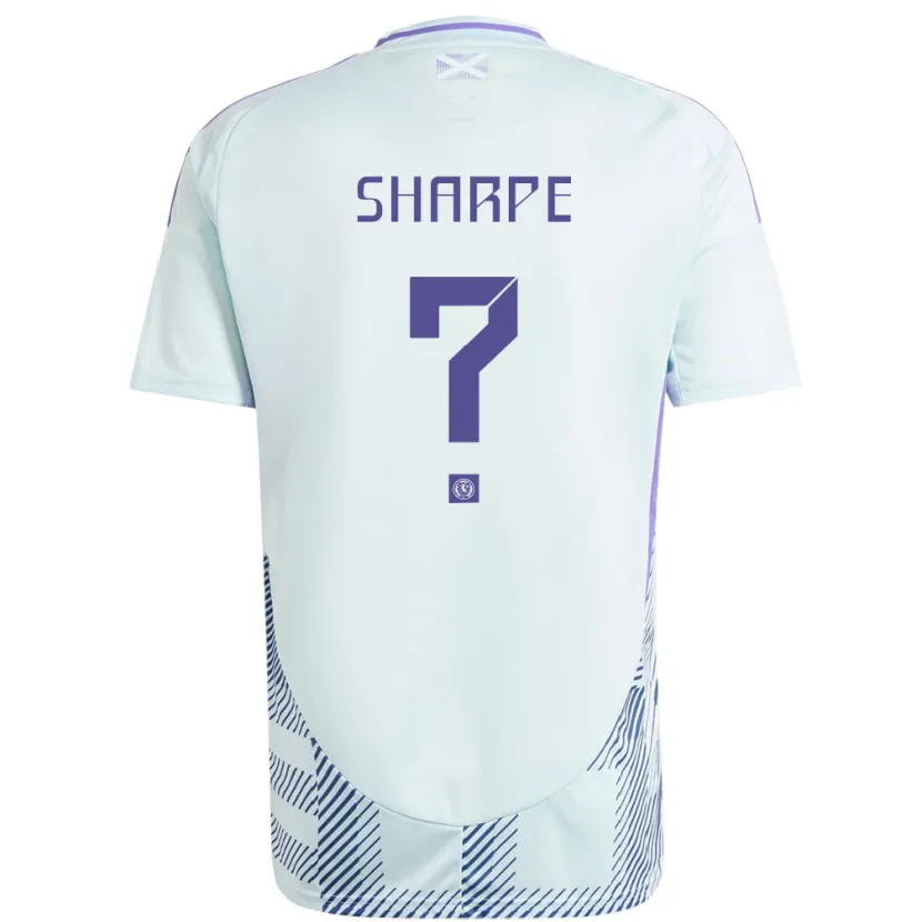 Danxen Kinderen Schotland Malachi Sharpe #0 Licht Mintblauw Uitshirt Uittenue 24-26 T-Shirt