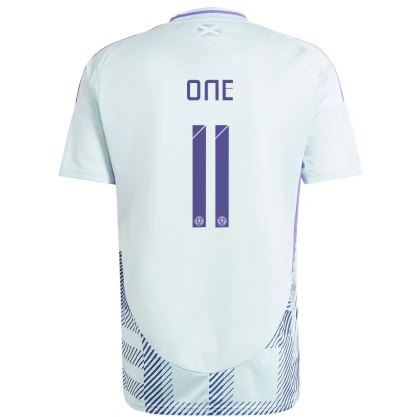 Danxen Kinderen Schotland Ryan Oné #11 Licht Mintblauw Uitshirt Uittenue 24-26 T-Shirt