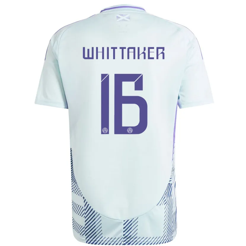 Danxen Kinderen Schotland Rory Whittaker #16 Licht Mintblauw Uitshirt Uittenue 24-26 T-Shirt