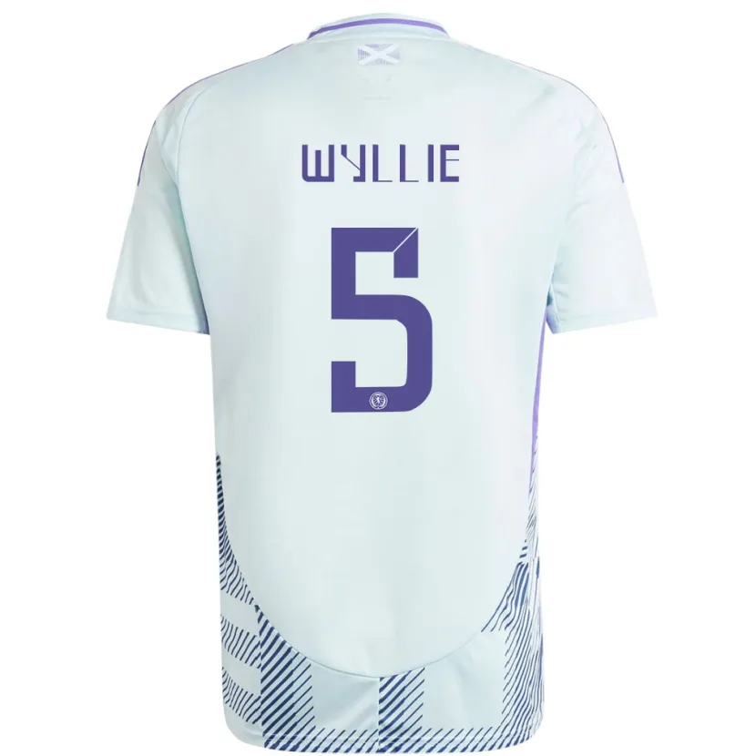 Danxen Kinderen Schotland Jack Wyllie #5 Licht Mintblauw Uitshirt Uittenue 24-26 T-Shirt