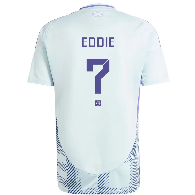 Danxen Kinderen Schotland Leah Eddie #0 Licht Mintblauw Uitshirt Uittenue 24-26 T-Shirt