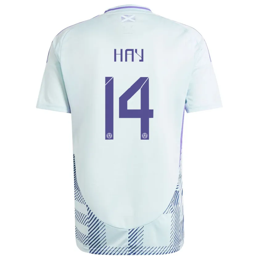 Danxen Kinderen Schotland Brogan Hay #14 Licht Mintblauw Uitshirt Uittenue 24-26 T-Shirt