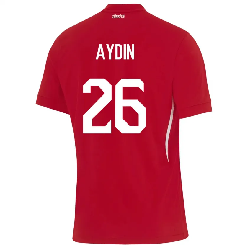 Danxen Kinderen Turkije Oğuz Aydın #26 Rood Uitshirt Uittenue 24-26 T-Shirt