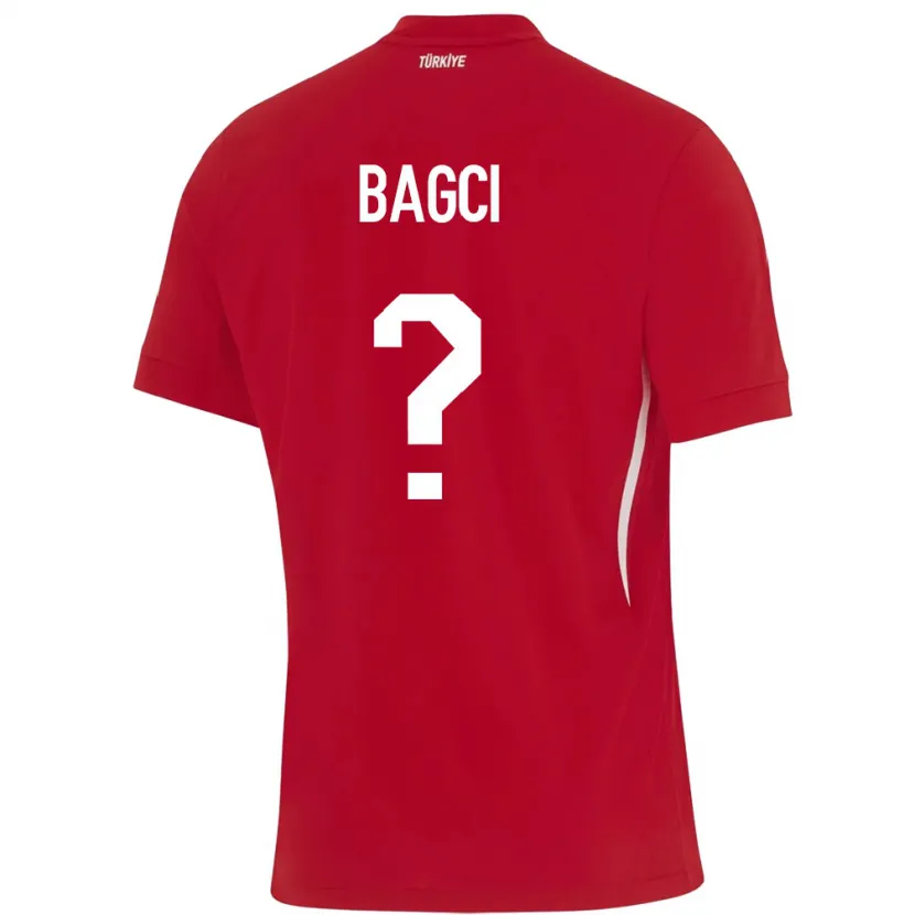 Danxen Kinderen Turkije Elyas Bagci #0 Rood Uitshirt Uittenue 24-26 T-Shirt
