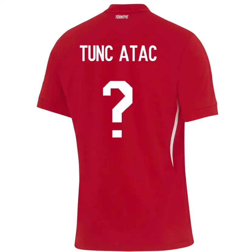 Danxen Kinderen Turkije Arin Tunç Ataç #0 Rood Uitshirt Uittenue 24-26 T-Shirt