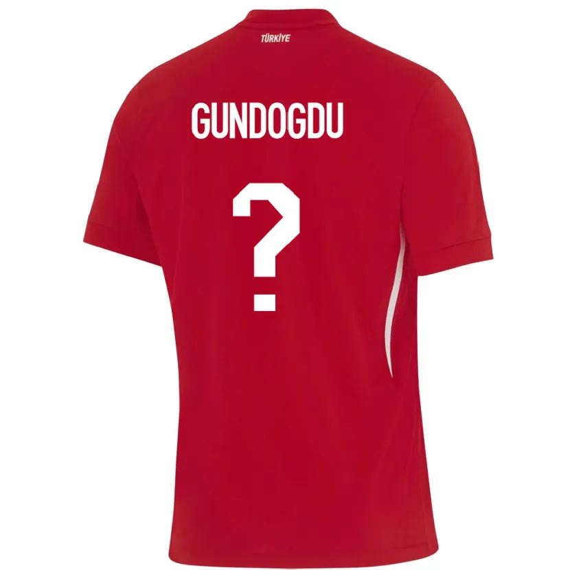 Danxen Kinderen Turkije Kevser Gündoğdu #0 Rood Uitshirt Uittenue 24-26 T-Shirt