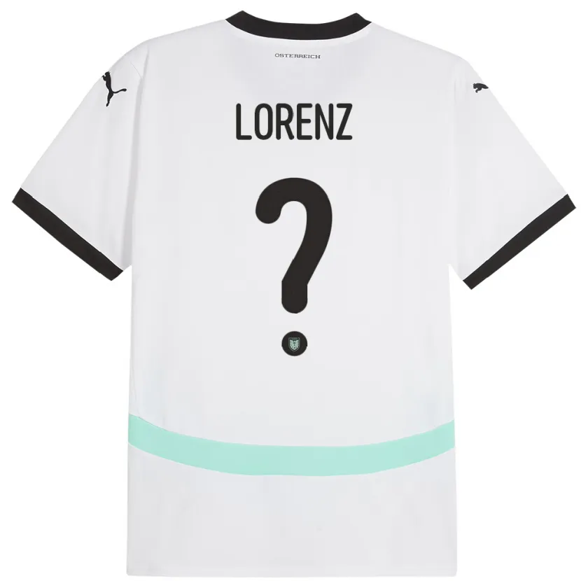 Danxen Kinderen Oostenrijk Elias Lorenz #0 Wit Uitshirt Uittenue 24-26 T-Shirt