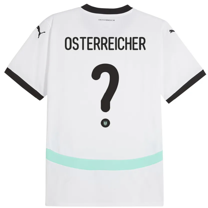 Danxen Kinderen Oostenrijk Marijan Österreicher #0 Wit Uitshirt Uittenue 24-26 T-Shirt