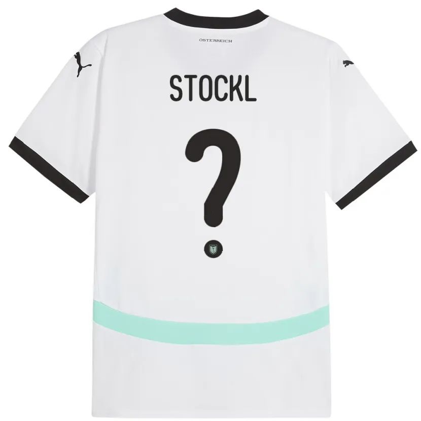 Danxen Kinderen Oostenrijk Lars Stöckl #0 Wit Uitshirt Uittenue 24-26 T-Shirt