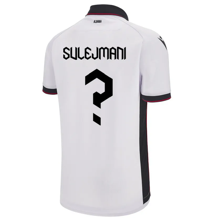 Danxen Kinderen Albanië Muhadin Sulejmani #0 Wit Uitshirt Uittenue 24-26 T-Shirt