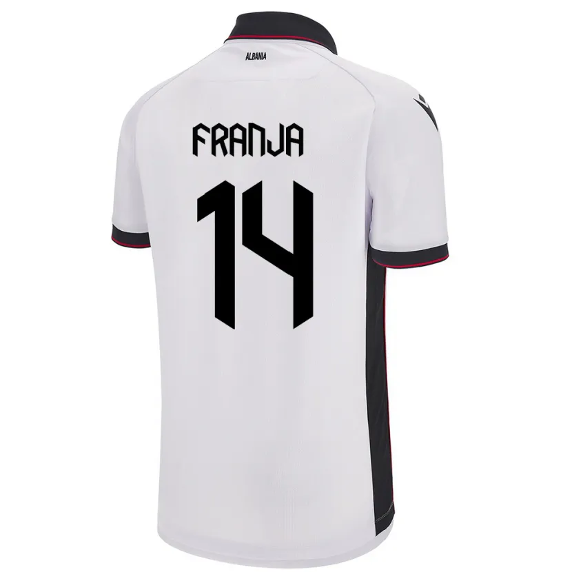 Danxen Kinderen Albanië Ezmiralda Franja #14 Wit Uitshirt Uittenue 24-26 T-Shirt