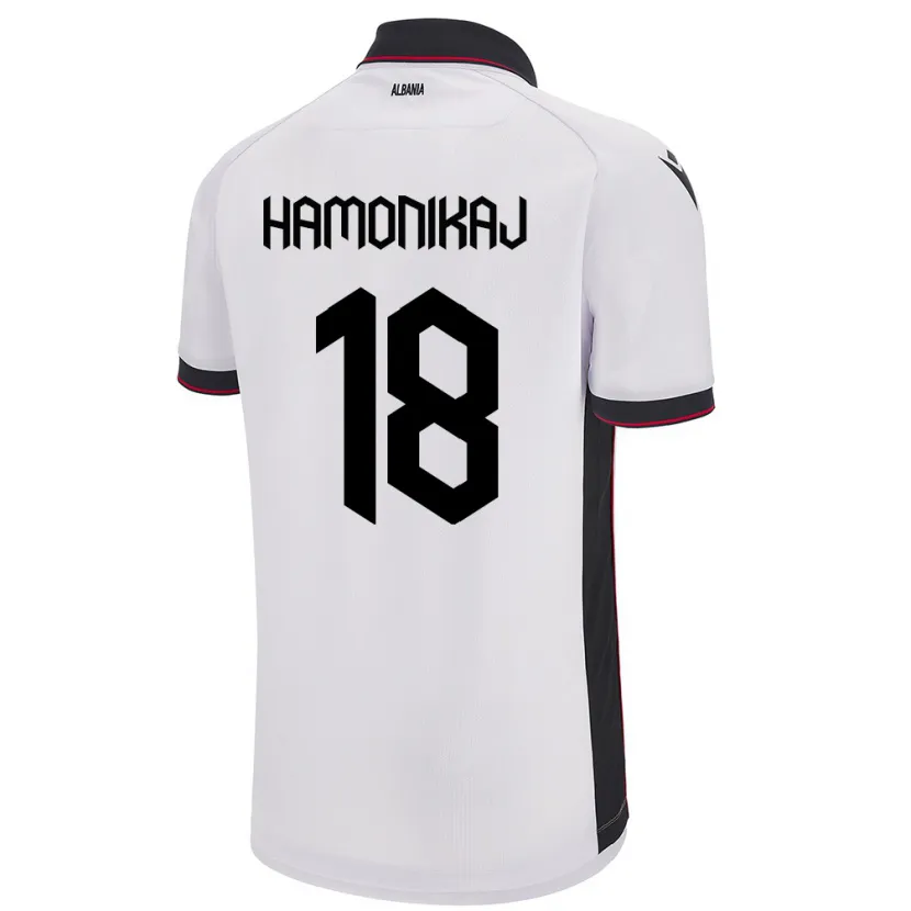 Danxen Kinderen Albanië Klea Hamonikaj #18 Wit Uitshirt Uittenue 24-26 T-Shirt