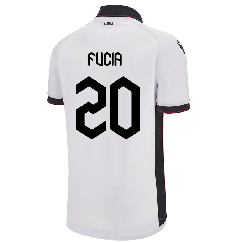Danxen Kinderen Albanië Bora Fucia #20 Wit Uitshirt Uittenue 24-26 T-Shirt