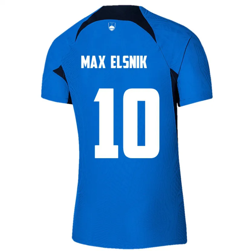 Danxen Kinderen Slovenië Timi Max Elsnik #10 Blauw Uitshirt Uittenue 24-26 T-Shirt