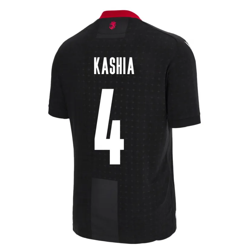 Danxen Kinderen Georgia Guram Kashia #4 Zwart Uitshirt Uittenue 24-26 T-Shirt