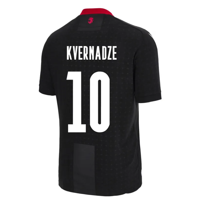 Danxen Kinderen Georgia Giorgi Kvernadze #10 Zwart Uitshirt Uittenue 24-26 T-Shirt