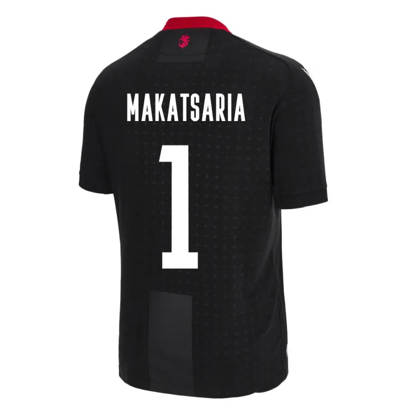 Danxen Kinderen Georgia Mikheil Makatsaria #1 Zwart Uitshirt Uittenue 24-26 T-Shirt