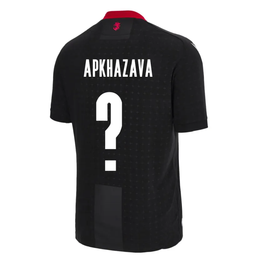 Danxen Kinderen Georgia Gia Apkhazava #0 Zwart Uitshirt Uittenue 24-26 T-Shirt