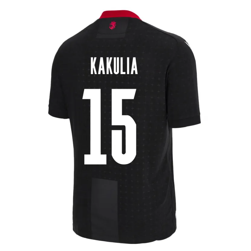 Danxen Kinderen Georgia Giorgi Kakulia #15 Zwart Uitshirt Uittenue 24-26 T-Shirt