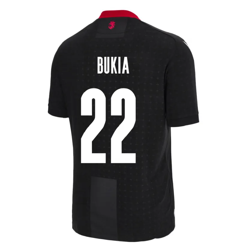 Danxen Kinderen Georgia Davit Bukia #22 Zwart Uitshirt Uittenue 24-26 T-Shirt