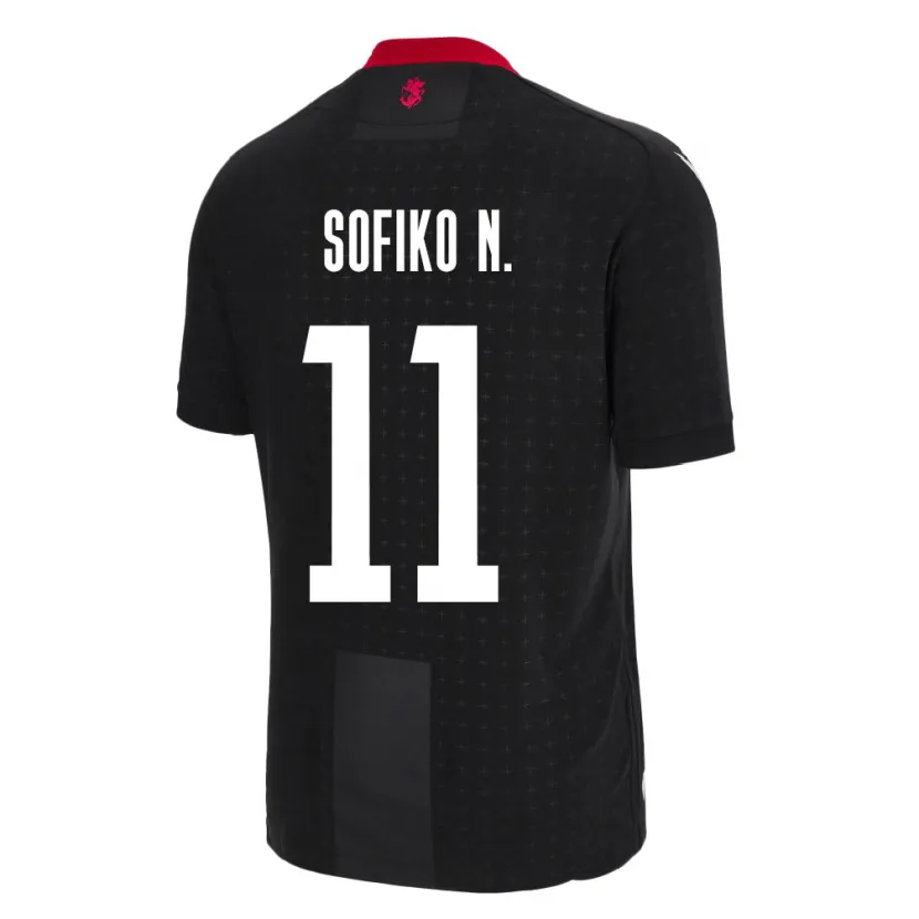 Danxen Kinderen Georgia Sofiko Narsia #11 Zwart Uitshirt Uittenue 24-26 T-Shirt