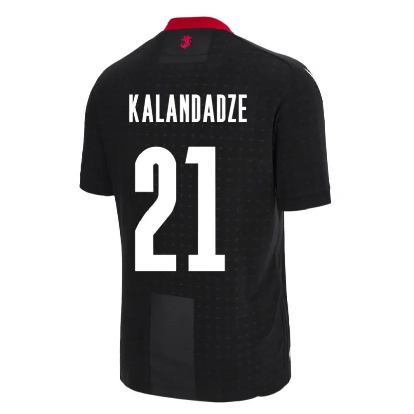 Danxen Kinderen Georgia Mariam Kalandadze #21 Zwart Uitshirt Uittenue 24-26 T-Shirt