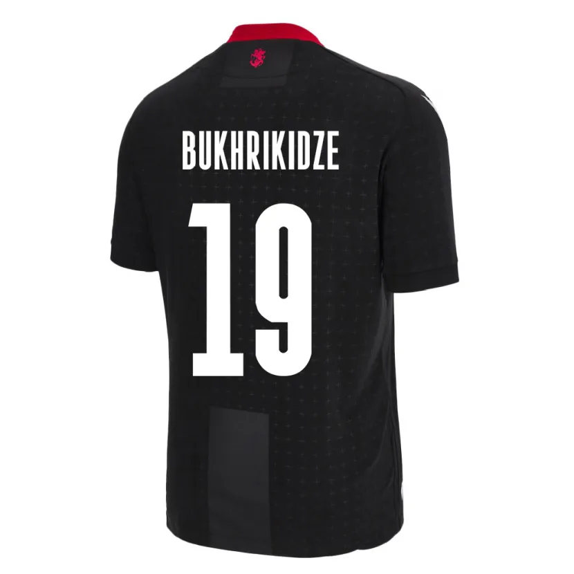 Danxen Kinderen Georgia Nino Bukhrikidze #19 Zwart Uitshirt Uittenue 24-26 T-Shirt