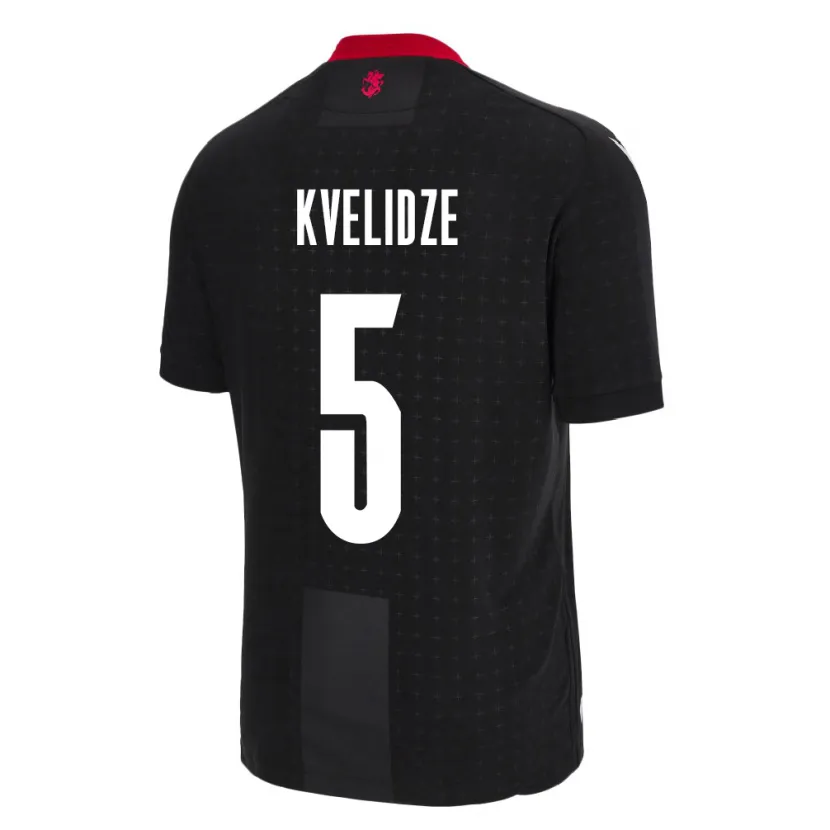 Danxen Kinderen Georgia Tamar Kvelidze #5 Zwart Uitshirt Uittenue 24-26 T-Shirt