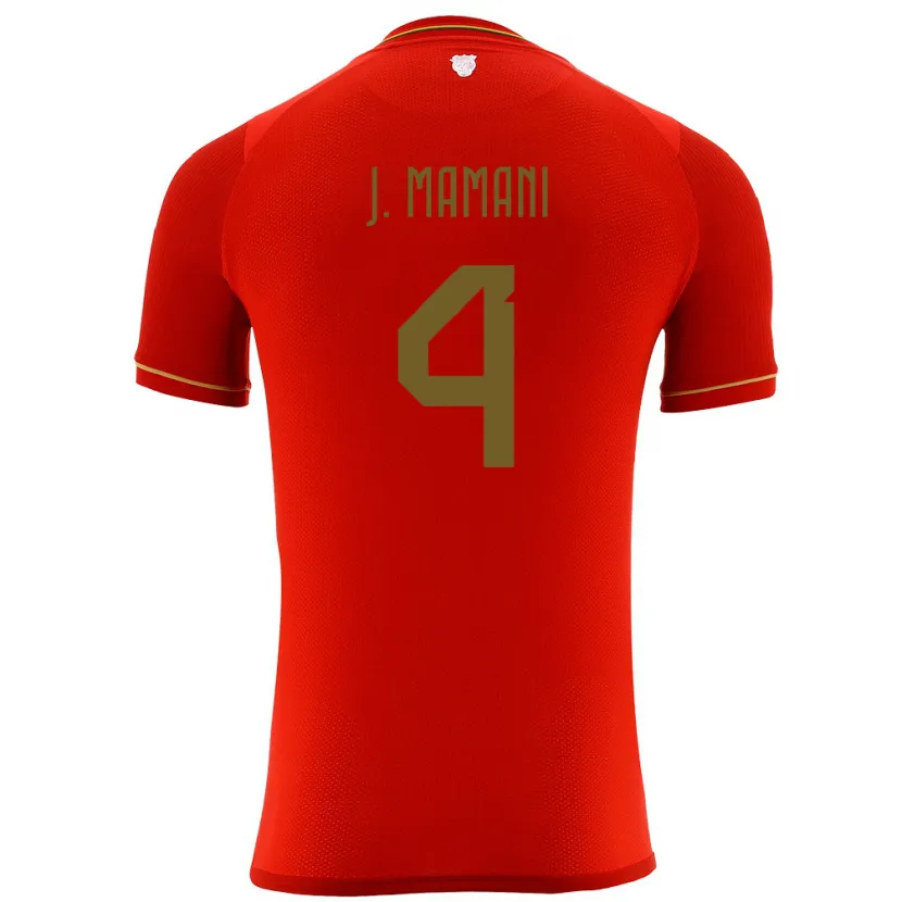 Danxen Kinderen Bolivia Jhylian Mary Mamani #4 Rood Uitshirt Uittenue 24-26 T-Shirt