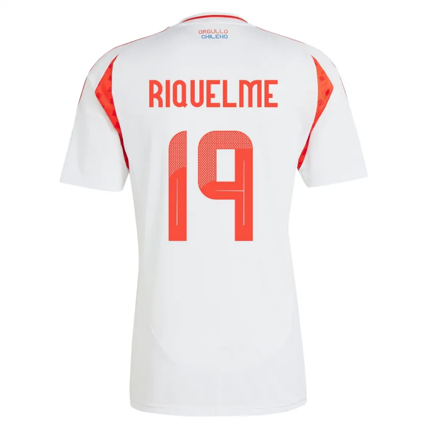Danxen Kinderen Chili Benjamín Riquelme #19 Wit Uitshirt Uittenue 24-26 T-Shirt