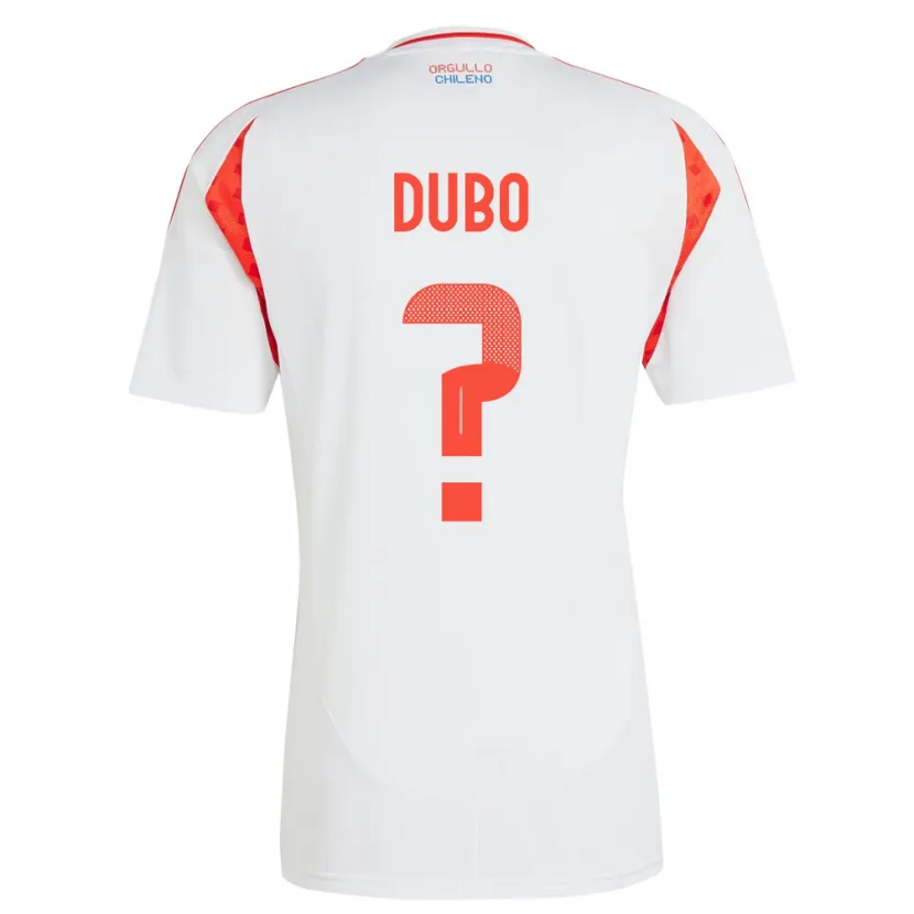 Danxen Kinderen Chili Alexander Dubó #0 Wit Uitshirt Uittenue 24-26 T-Shirt